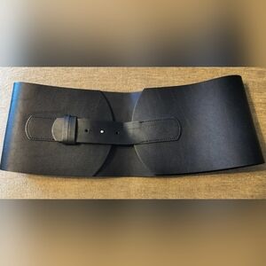 Zara Wide Black Belt